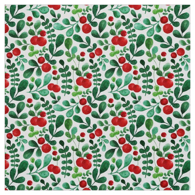 Tecido Holiday Mistletoe Design (Modelo)