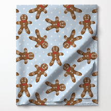 Homem de Biscoito de gengibre Pontos em Azul Natal