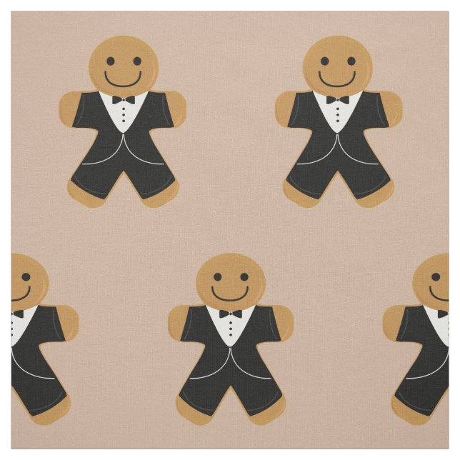 Tecido Homem de pão-de-espécie em um smoking (Modelo)