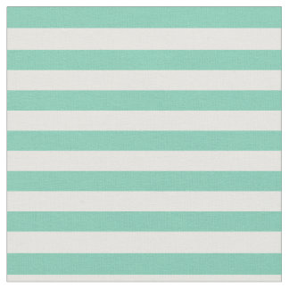 Tecido Hortelã & branco listrados