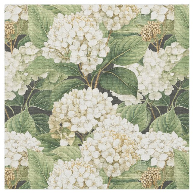 Tecido Hortênsia aquarela floral Boho flores retrô (Detalhe)