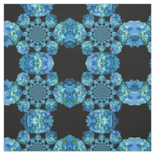 Tecido Hortênsia Azul - mandala