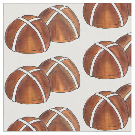 Tecido Hot Cross Buns British Comida Baking Páscoa