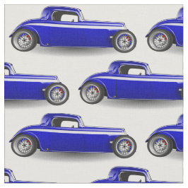Tecido Hot rod azul clássico