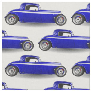 Tecido Hot rod azul clássico