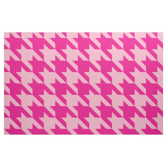 Tecido Houndstooth cor-de-rosa clássico (Fat Quarter)