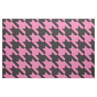 Tecido Houndstooth Cor-de-rosa-Preto