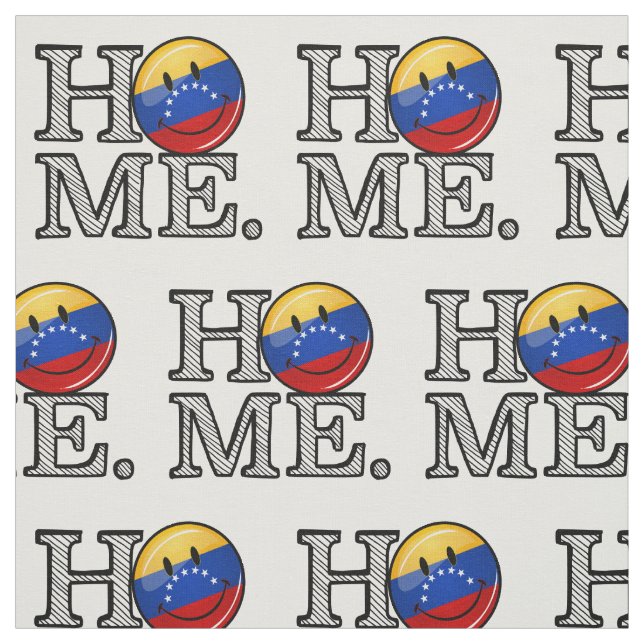 Tecido Housewarming de sorriso da bandeira de Venezualan (Modelo)