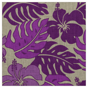 Tecido Huakini Bay Havaiano Hibiscus Vintage Floral