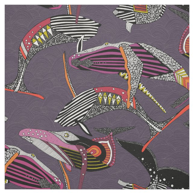 Tecido humpback whales mulberry (Modelo)