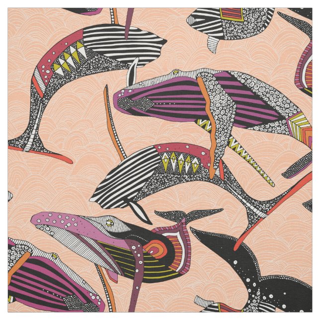 Tecido humpback whales peach (Modelo)