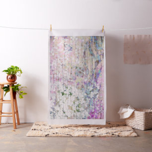 Tecido Hydrangea Vintage Chic Floral Rosa