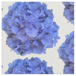 Tecido Hydrangeas florais elegantes de periguito azul