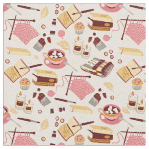 Tecido hygge cottagecore artesanatos de chocolate acolcho