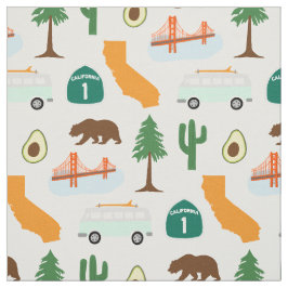 Tecido Ícones da Califórnia