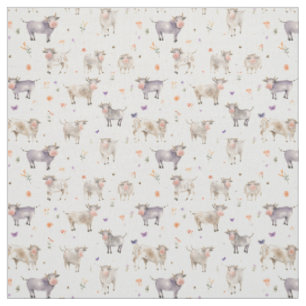 Tecido Idosos Deliciosos: Vaca Whimsy