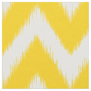 Tecido Ikat amarelo Chevron
