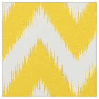 Tecido Ikat amarelo Chevron