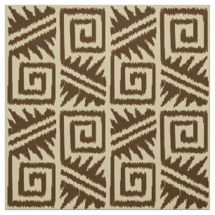 Tecido Ikat Aztec - Brown e Beige