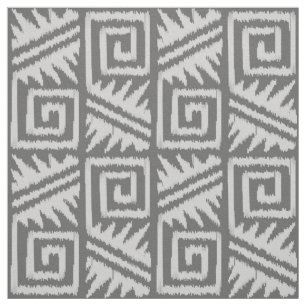 Tecido Ikat Aztec - Sombras das Cinzas / Cinzas