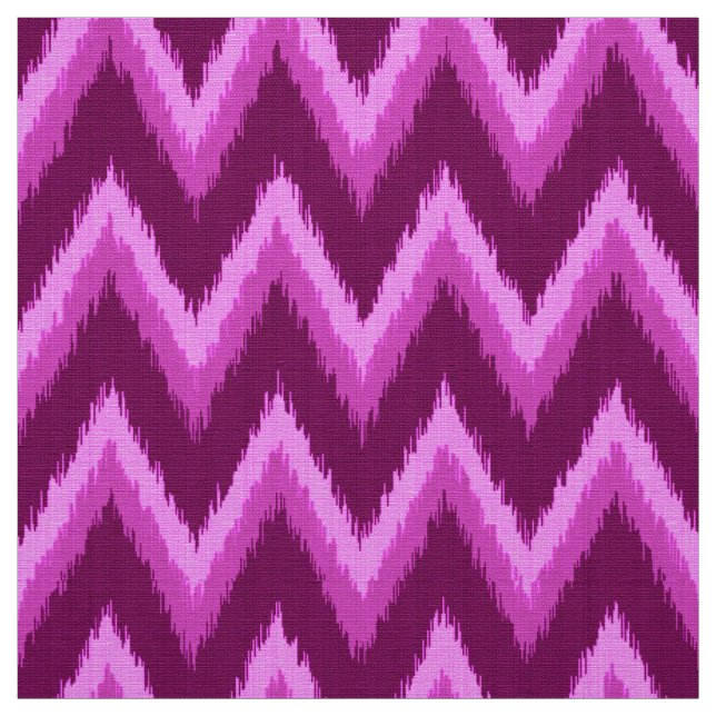 Tecido Ikat Chevron Stripes - Ametist Purple e Violet (Modelo)
