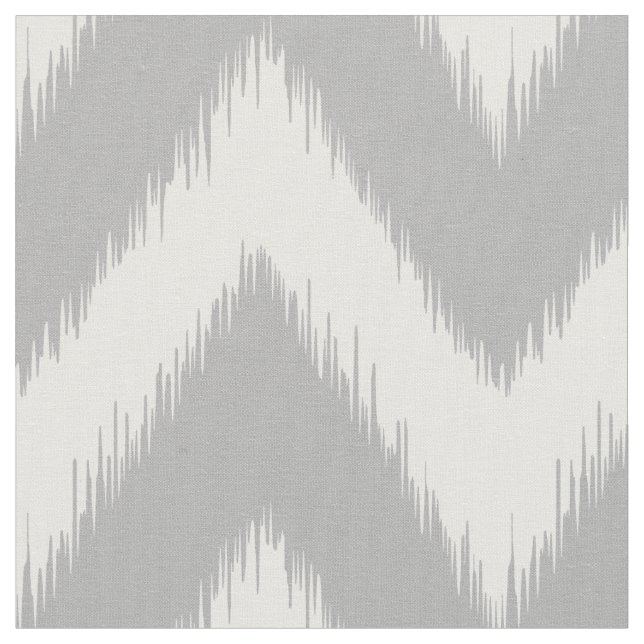 Tecido Ikat cinzento Chevron (Detalhe)