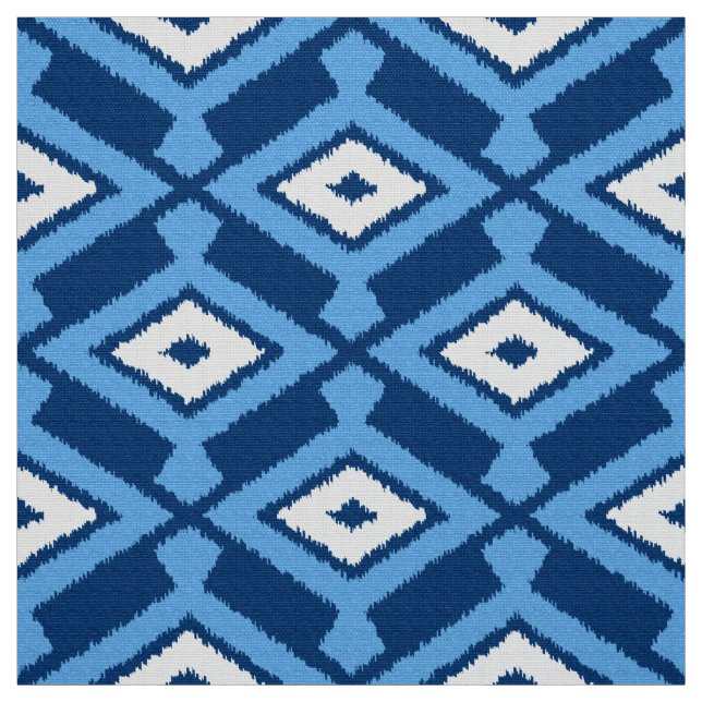 Tecido Ikat Pattern, Indigo e Denim Blue (Modelo)