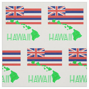 Tecido Ilhas Havaianas E Bandeira