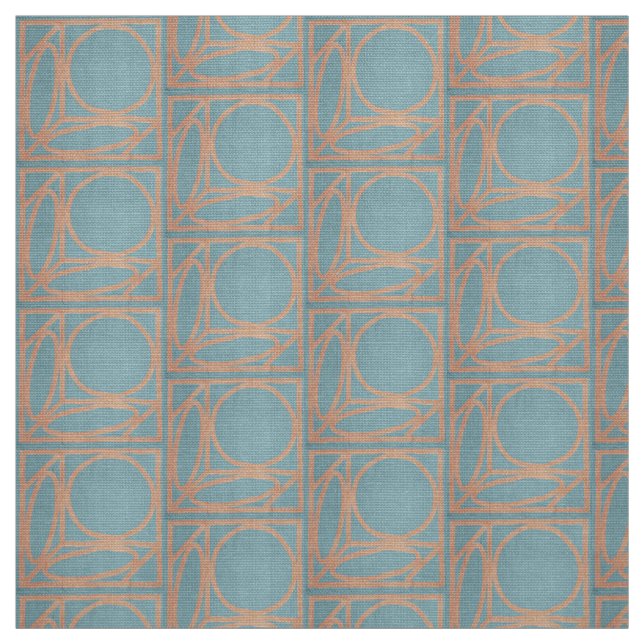 Tecido Ilusão óptica do artesão (Chambray e Cinnamon) (Modelo)