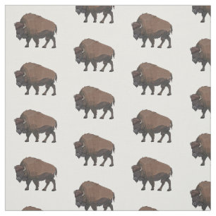 Tecido Ilustração de desenho animado Bison