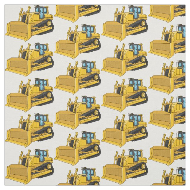 Tecido Ilustração de desenho animado Bulldozer (Modelo)