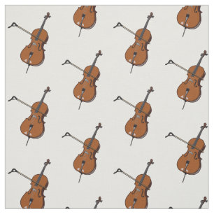 Tecido Ilustração de desenho animado Cello