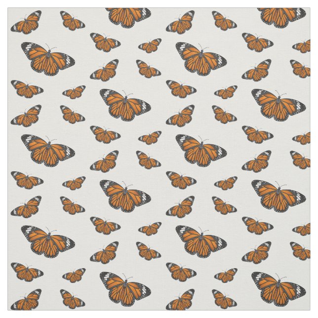 Tecido Ilustração de desenho animado da borboleta monarca (Modelo)