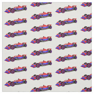 Tecido Ilustração de desenho animado de automóveis de cor