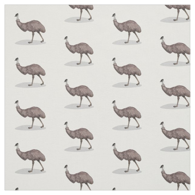 Tecido Ilustração de desenho animado de aves da Emu (Modelo)