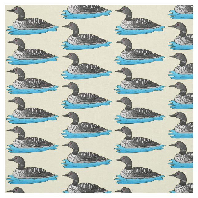Tecido Ilustração de desenho animado de aves soltas (Modelo)