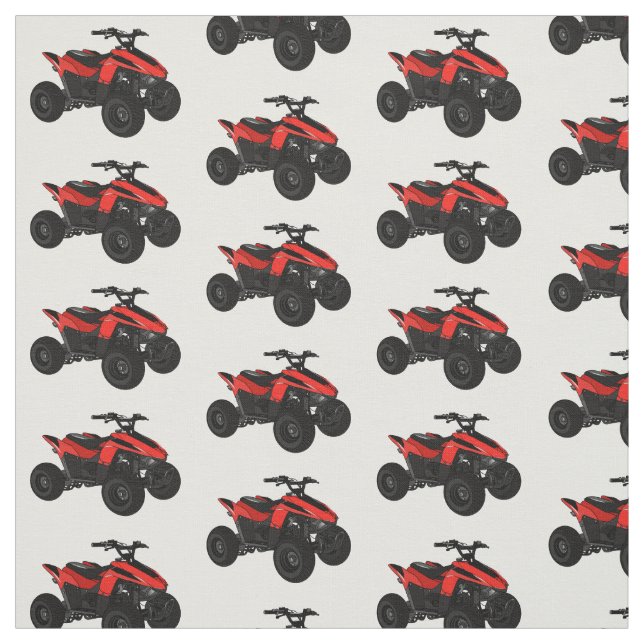 Tecido Ilustração de desenho animado de bicicleta atv (Modelo)