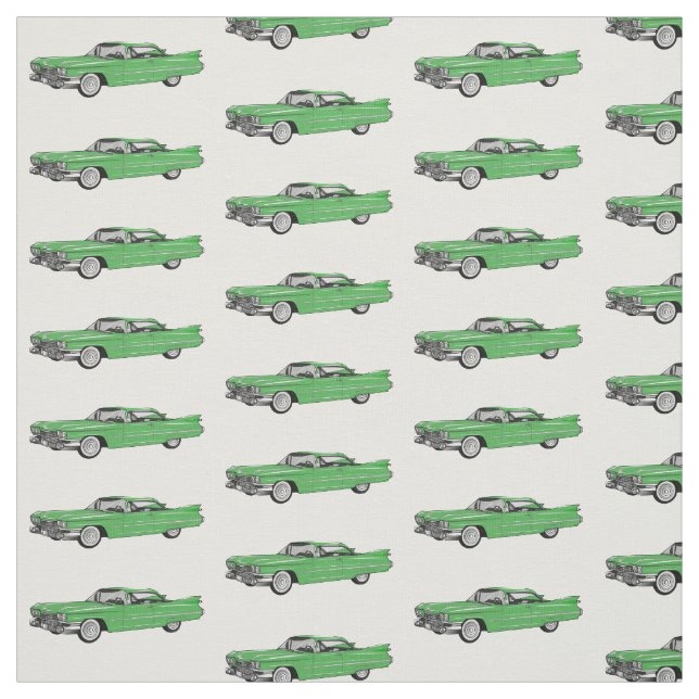 Tecido Ilustração de desenho animado de carro clássico de (Modelo)