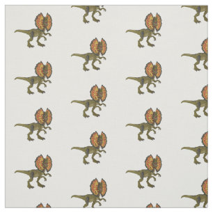 Tecido Ilustração de desenho animado de Dilophosaurus