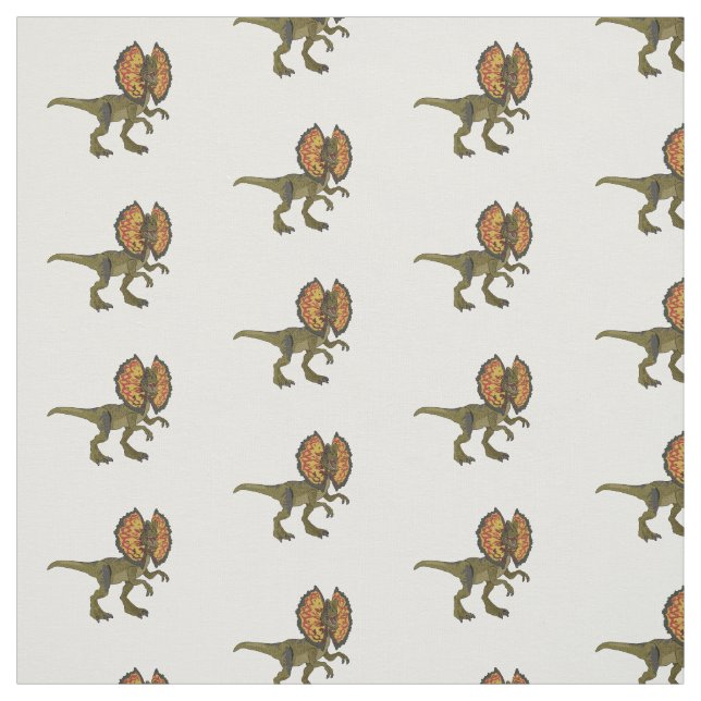 Tecido Ilustração de desenho animado de Dilophosaurus (Modelo)