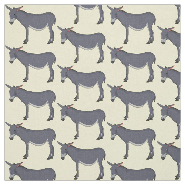 Tecido Ilustração de desenho animado de Donkey (Modelo)