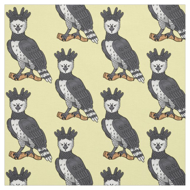 Tecido Ilustração de desenho animado de Harpy eagle (Modelo)