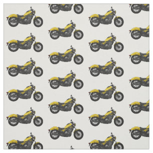 Tecido Ilustração de desenho animado de motociclo cruzado