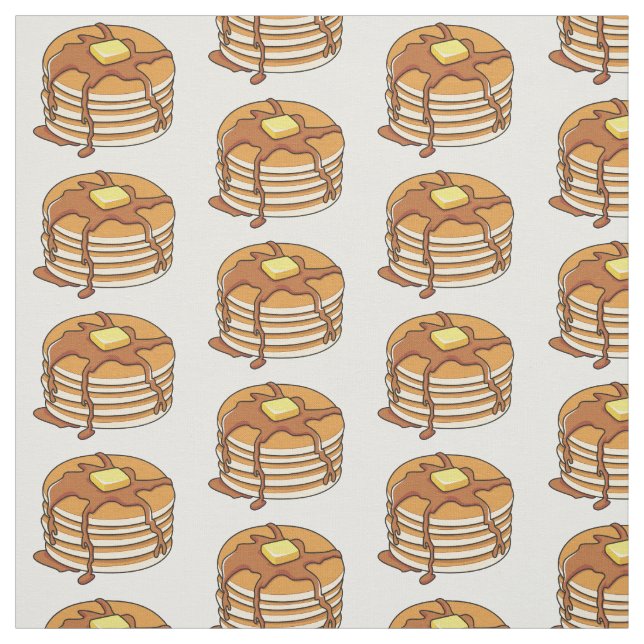 Tecido Ilustração de desenho animado de Pancake (Modelo)