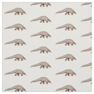 Tecido Ilustração de desenho animado de Pangolin