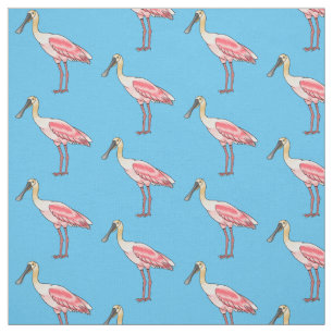 Tecido Ilustração de desenho animado de pássaros