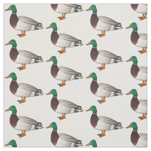Tecido Ilustração de desenho animado de pato-reais