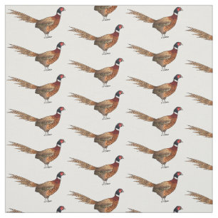 Tecido Ilustração de desenho animado de pheasant de pesco