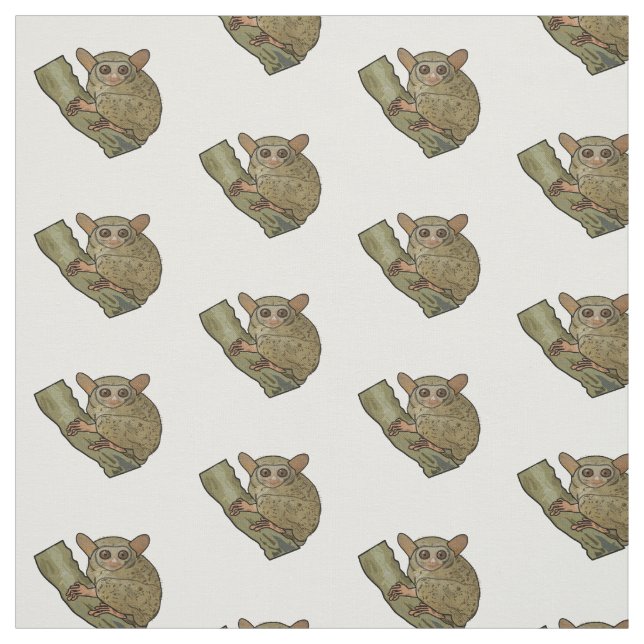 Tecido Ilustração de desenho animado de Tarsier (Modelo)