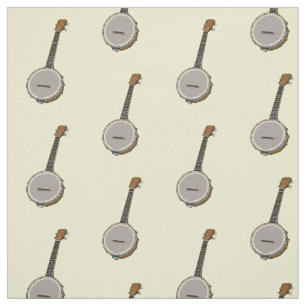Tecido Ilustração de desenho animado do Banjo